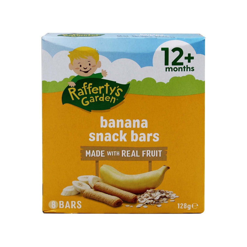 Raffertys Garden Snack Bar Banana 128g