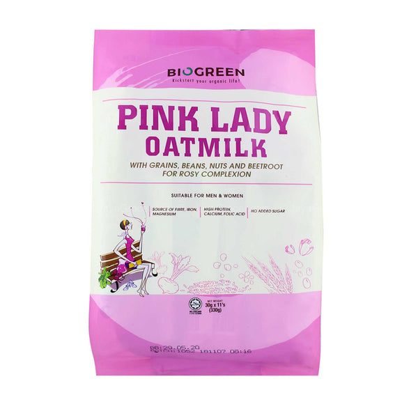 Biogreen Pink Lady Oatmilk (Sachet) 30g x 11