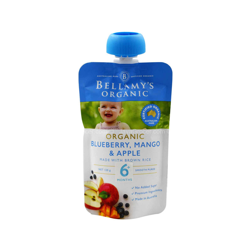 BELLAMYS WET POUCH MIXBERRY&APPLE 120G