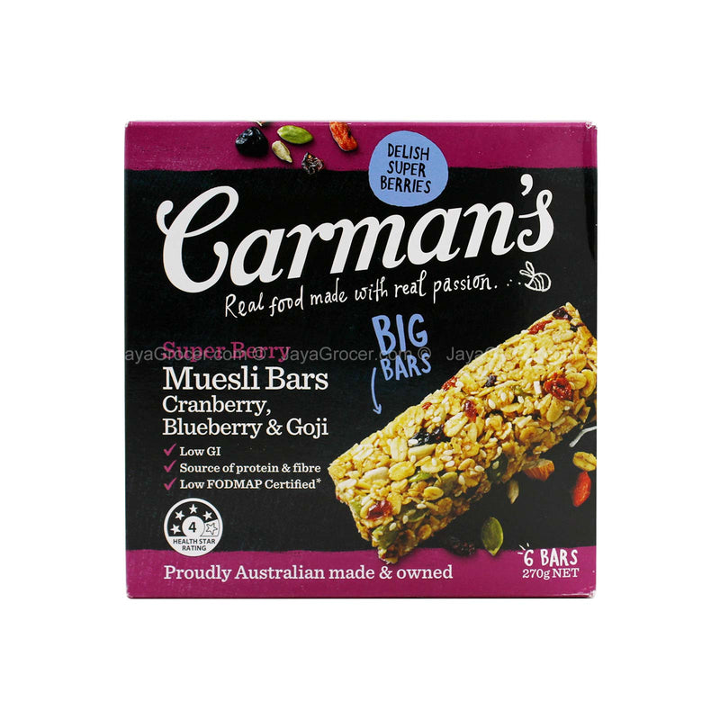 Carmans Super Berry Muesli Bar 270g