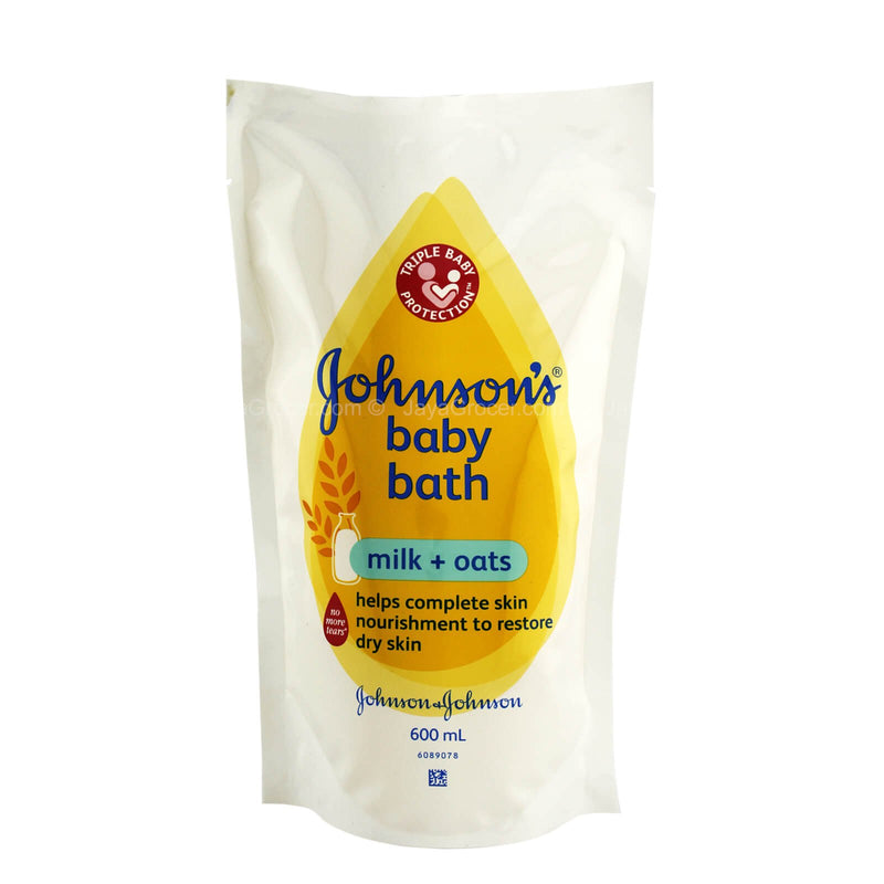 Johnson’s Baby Bath Milk + Oats Refill 600ml