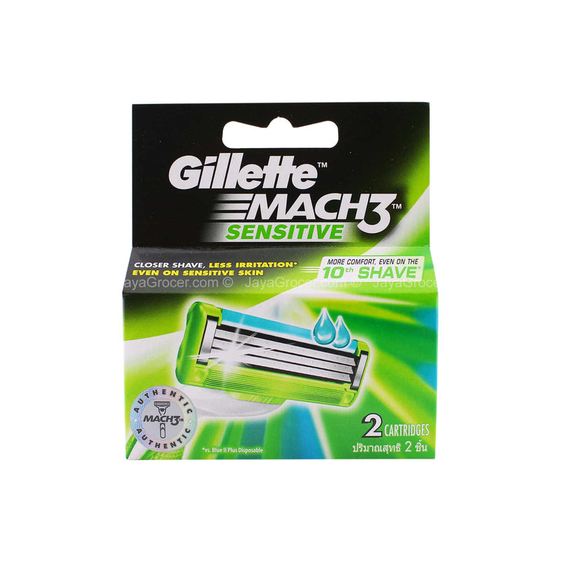 Gillette Mach 3 Sensitive Razors Cartridges 2set