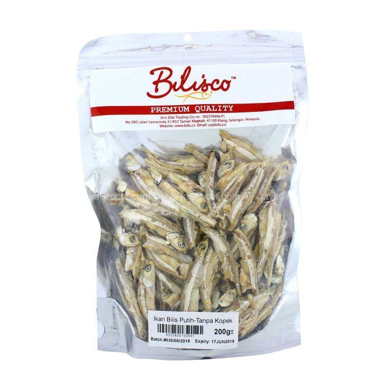 Bilisco White Anchovies (Ikan Bilis Putih) 200g