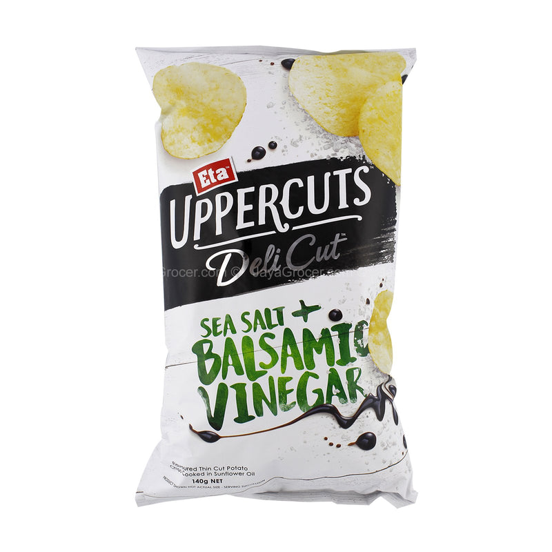 Eta Uppercuts Deli Cut Sea Salt & Balsamic Vinegar Potato Chips 140g