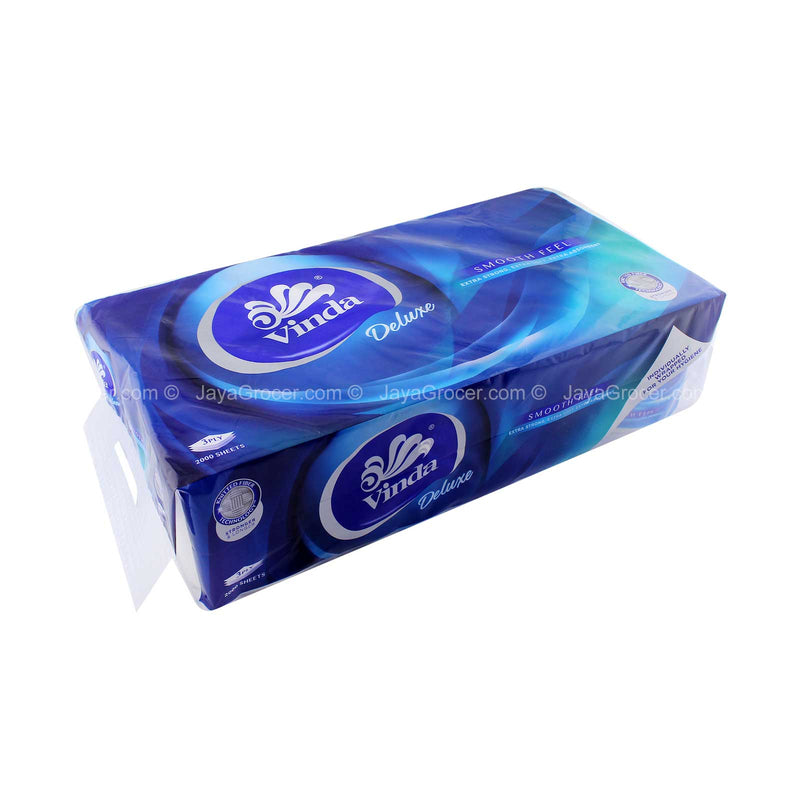 Vinda Deluxe Smooth Feel Toilet Tissue (3ply) 250pcs x 8