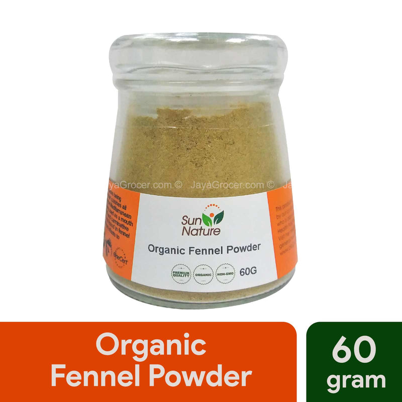 Sun Nature Organic Fennel Powder 60g