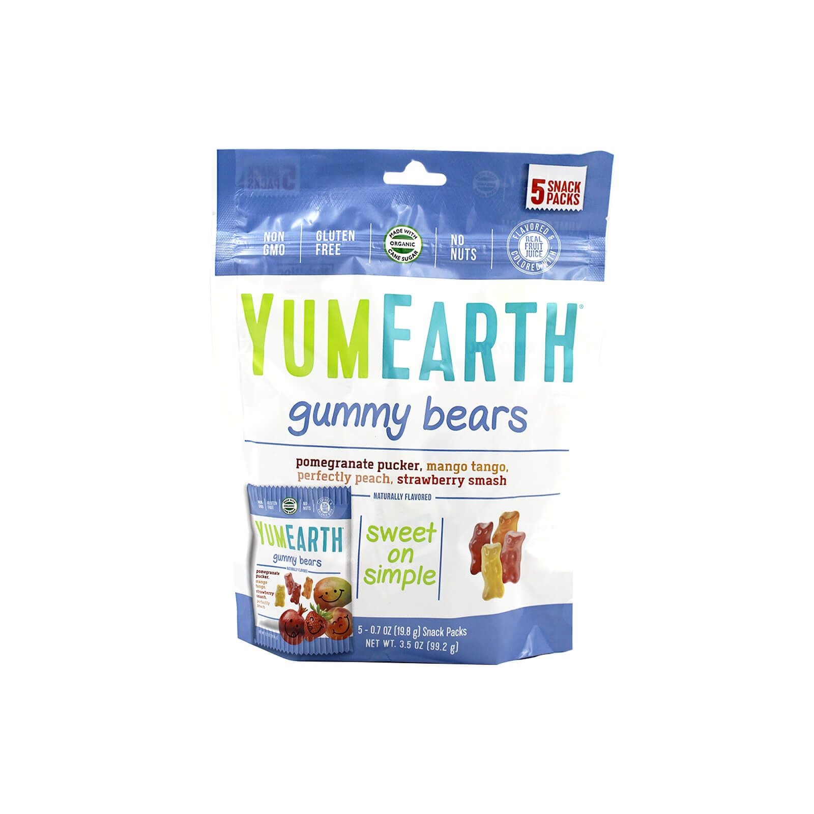 Yum Earth Sweet on Simple Gummy Bears 99.2g