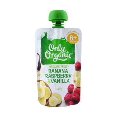 Only Organic Banana Raspberry & Vanilla 120g