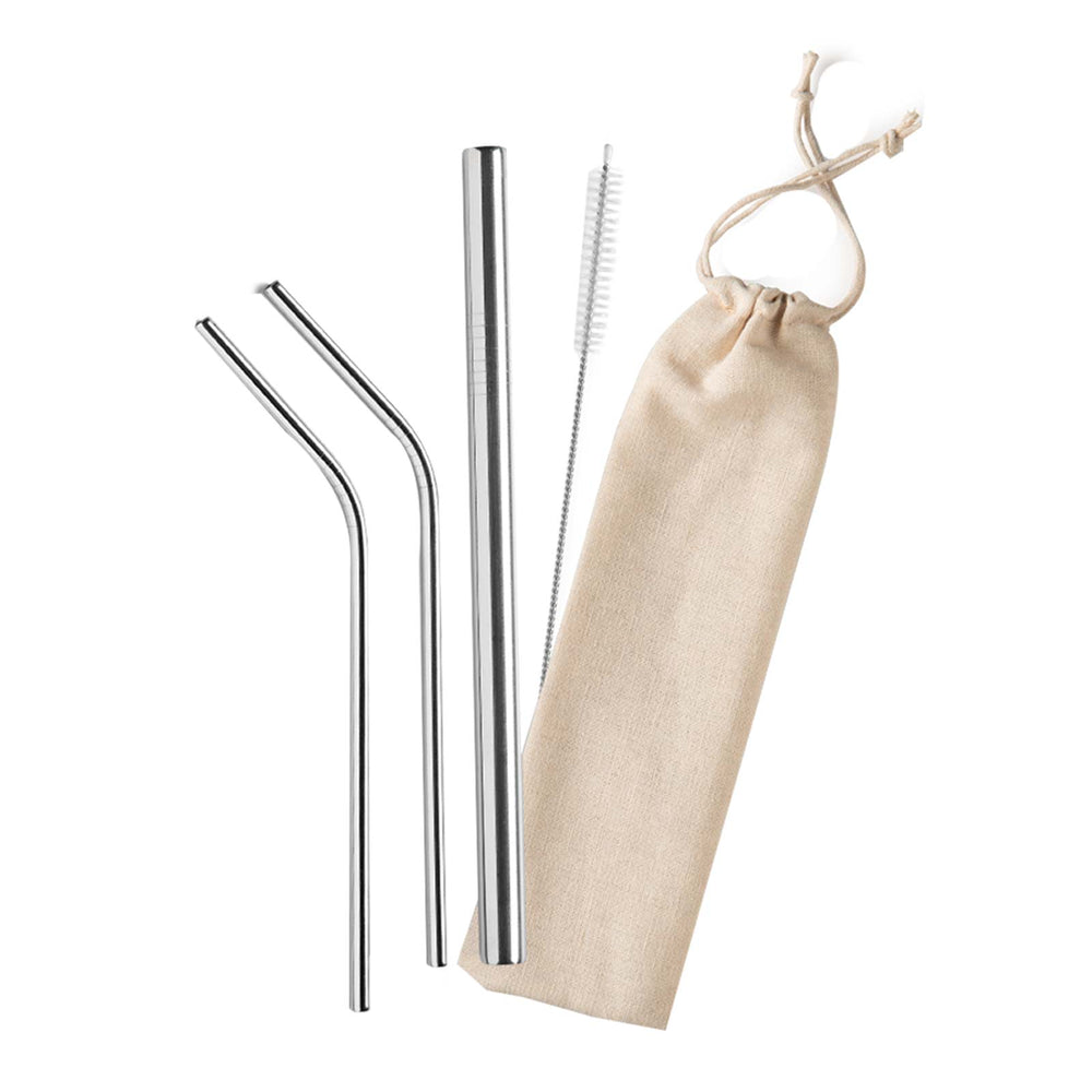4 in 1 Metal Straw with Pouch 1pack
