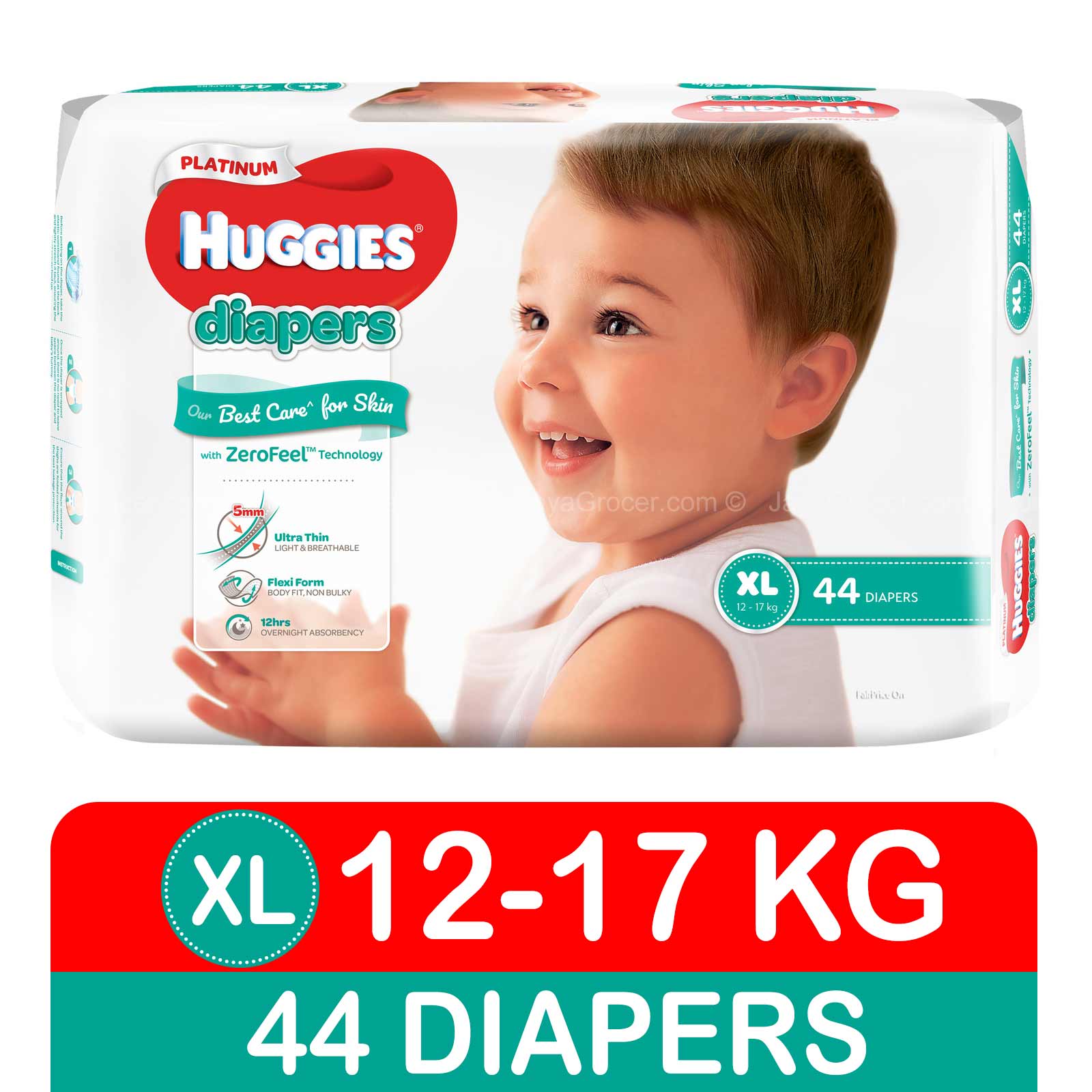 HUGGIES PLATINUM OPEN JUMBO XL44"S