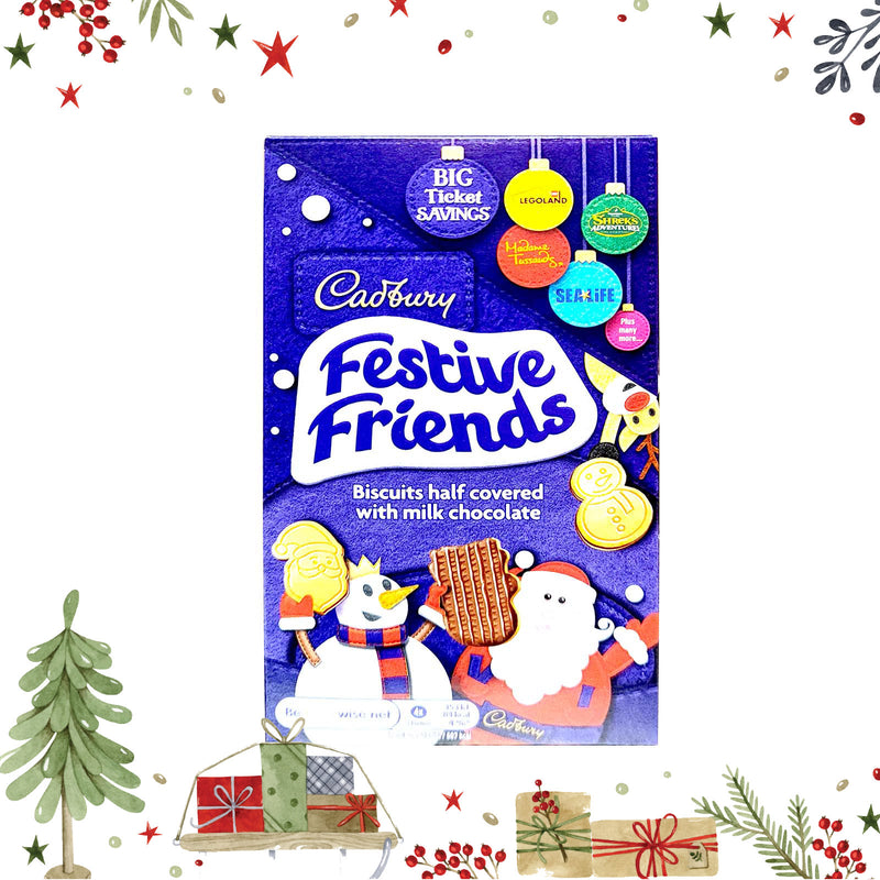 Cadbury Festive Friends Chocolate Biscuits 150g