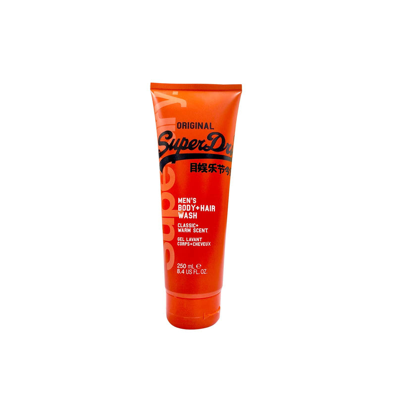 Superdry Mens Original Body Plus Hair Wash 250ml