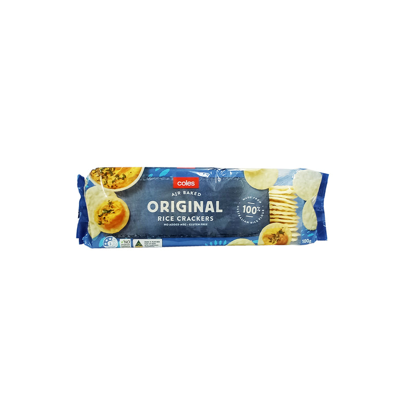 Coles Original Rice Crackers 100g