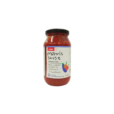 COLES MUM'S SAUCE GARDEN VEGETABLES 500G