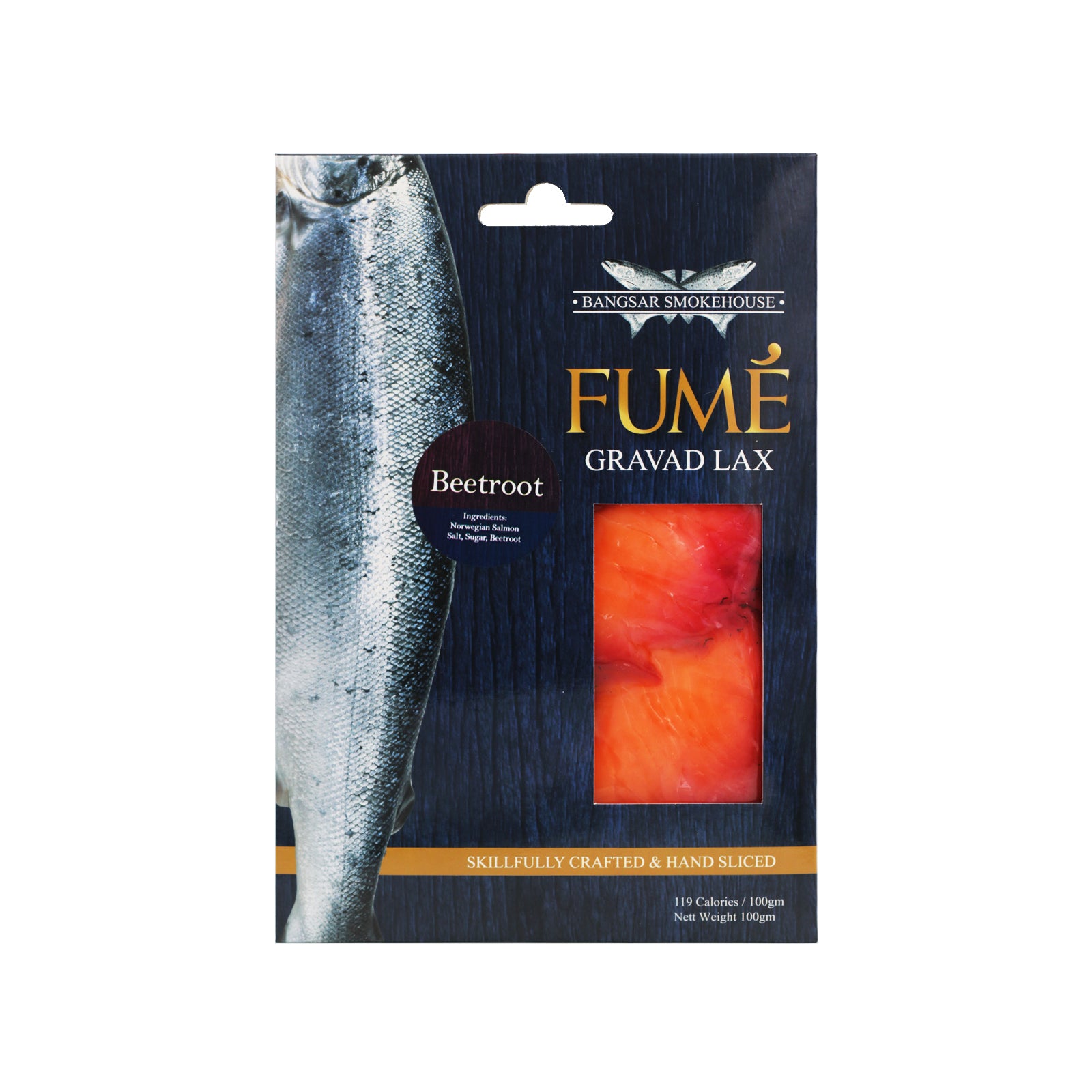 Fume Gravalax Beetroot Salmon 100g