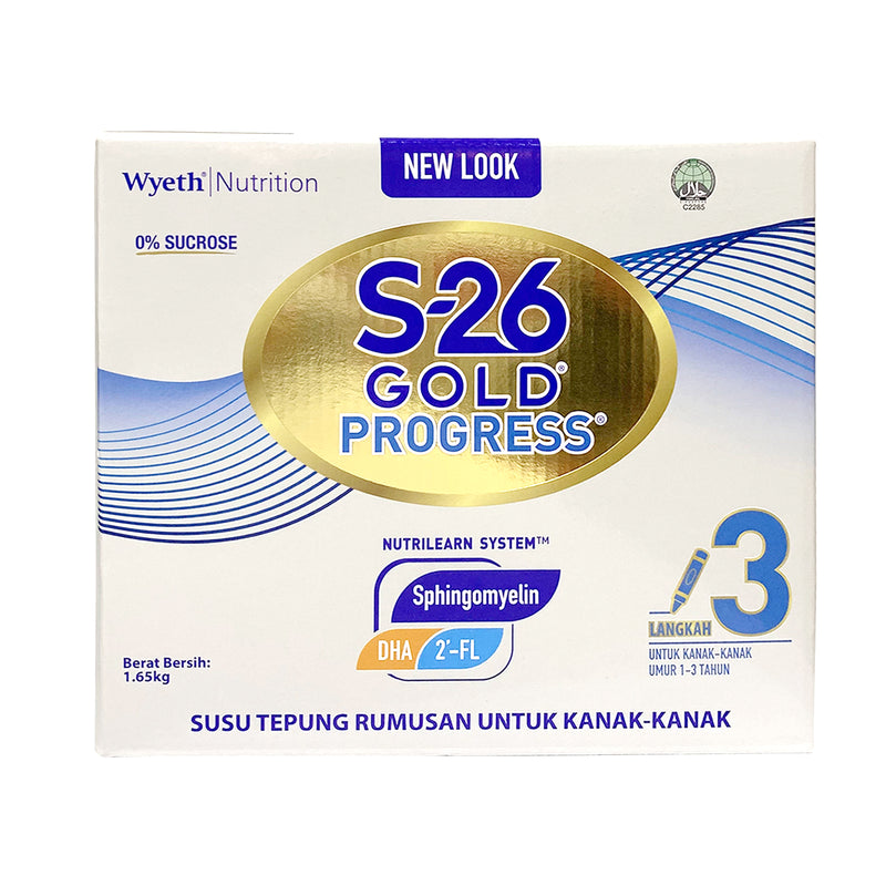 Wyeth S-26 Gold Progress Step 3 Growing Up Milk Powder 1.65kg